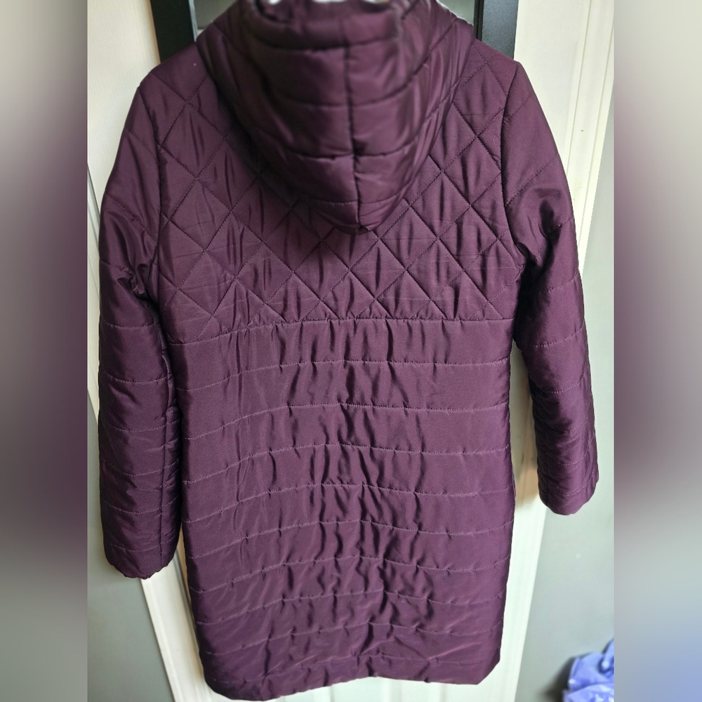 Fabletics Purple Puffer Jacket with Diamond Quilting - Picture 3 of 4